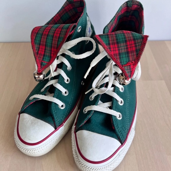 Vintage Converse All Star Christmas Bells Sz Mens 5.5 - Picture 2 of 4